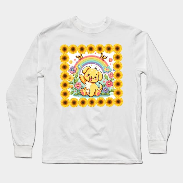 Puppy play outside Long Sleeve T-Shirt by The Artful Barker